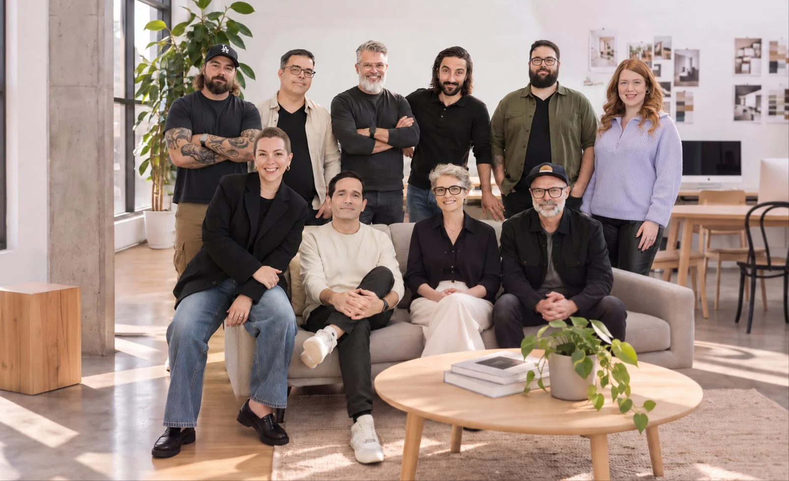 L’équipe d’Anthēs réunie dans son studio de Montréal.
